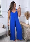 Gina Blue Gold Shoulder Jumpsuit image