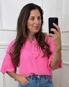 Bernice Pink Balloon Sleeve Blouse image