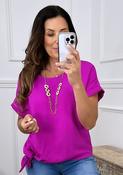 Bernadette Magenta Side Knot Top
