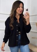 Scarlett Black Cord Pocket Shirt image