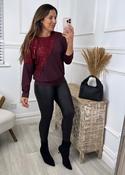 Kera Wine Sequin Sweatshirt image