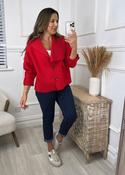 Carla Red Button Jacket image
