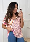 Marian Pink Abstract Stripe Top image