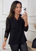 Jennie Black Lace Sleeved Top image