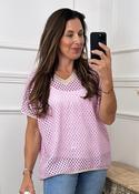 Elaine Pink Net Top image