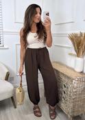 Trudy Brown Elasticated Cuff Pants image