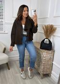 Carla Brown Button Jacket image