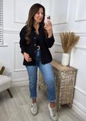 Scarlett Black Cord Pocket Shirt image