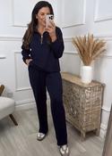 Daisy Navy Seam Detail Set