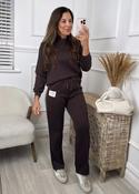 Joanie Brown Stripe Sleeve Tracksuit image