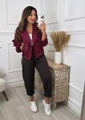 Charlotte Wine Suedette Jacket image