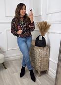 Carmen Black Print Bomber image