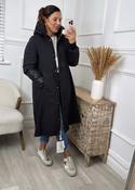 Paloma Black Mid Length Quilted Sleeve Coat image