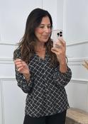 Shayla Black Patterned Blouse