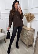 Laure Brown Longline Necklace Top
