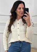 Lainey Cream Open Stitch Knit Cardigan