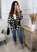 Tina Black Crochet Knit Longline Cardi