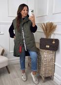 Ceoline Khaki Gilet with Back Detail image