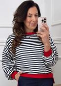 Presley Navy Stripe Sweatshirt image