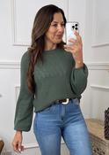 Lainey Khaki Long Sleeved Jumper image