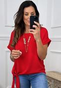 Bernadette Summer Red Side Knot Top image