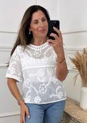 Gilly White Broderie Top image