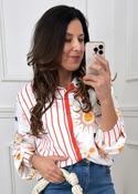 Lee-Ann Orange Print Shirt