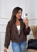 Charlotte Brown Suedette Jacket image