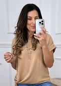 Bernadette Beige Side Knot Top