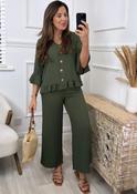 Dana Khaki Two Piece Set