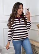 Lilibeth Wine Collar Sweatshirt image