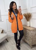 Blair Orange Bubble Sleeve Cardigan