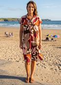 Deborah Rust Print Collar Dress image