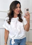 Jacky White Embossed Top image