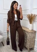 Michelle Brown Pants and Top Set