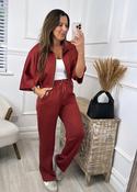 Rachel Rust Two Piece Zip Jacket Set image
