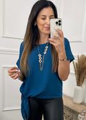 Bernadette Teal Side Knot Top