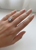 Berna Silver Diamond Ring