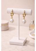 Demi Gold Faux Freshwater Pearl Earrings