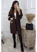 Ashley Brown Knit Sleeve Coatigan