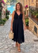Kira Black Tiered Dress image