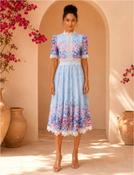 Patsy Blue Floral Midi Dress image