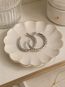 Didi Silver Circle Twist Earrings image