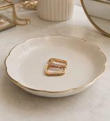 Charlie Gold Square Hoop Earrings image