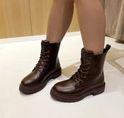 Cait Brown Biker Boots