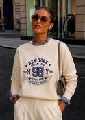 Claudia Beige Frill Collar Jumper image