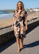 Deborah Brown Print Collar Dress image