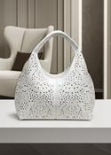 Portofino White Laser Cut Tote Bag