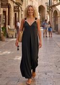 Gina  Black Gold Shoulder Jumpsuit image