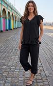 Madeline Black Frill Hem Set image